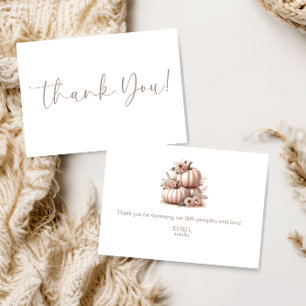 Blush Pink Fall Pumpkin Highland cow Thank you 