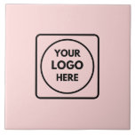 Blush Pink Feminine | Custom Professional Logo  Tile<br><div class="desc">Elevate your branding with this blush pink feminine custom professional logo design. Perfect for corporate décor,  office branding,  or promotional gifts,  this modern and stylish design allows you to feature your business logo in a chic and professional way. Durable,  elegant,  and personalised—ideal for businesses wanting a feminine touch.</div>