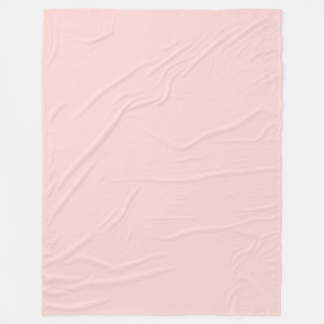 Blush Pink Fleece Blanket (Front)