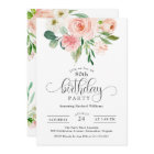 Blush Pink Floral 80th Birthday Party