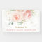 Blush Pink Floral Baby Shower Backdrop Welcome