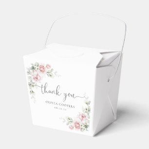 Blush Pink Floral Baby Shower Favour Box