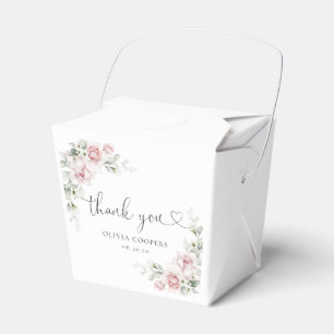 Blush Pink Floral Baby Shower Favour Box