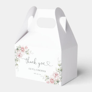 Blush Pink Floral Baby Shower Favour Box