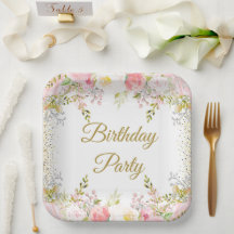 Blush Pink Floral Birthday Party