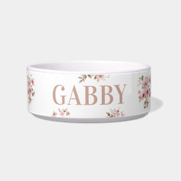 Blush Pink Floral Bowl