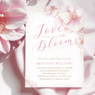 Blush Pink Floral Bridal Shower Invitation