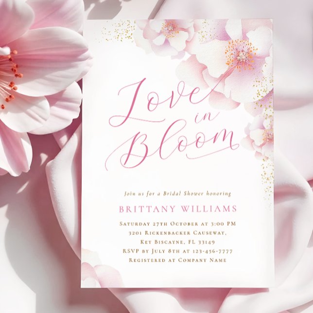 Blush Pink Floral Bridal Shower Invitation (Creator Uploaded)