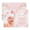 Blush Pink Floral Bunny Rabbit 1st Birthday Party