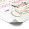 Blush Pink Floral Christening Welcome Sign Decor