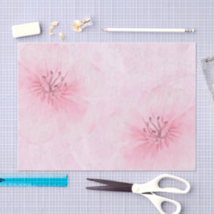 Blush Pink Floral Decorative Delicate Tissue Paper