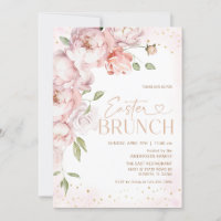 Blush Pink Floral Easter Brunch 