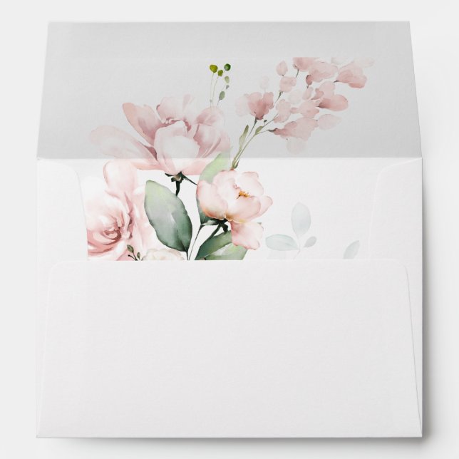 Blush Pink Floral & Eucalyptus Envelope 3 (Back (Bottom))