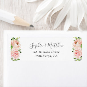 Blush Pink Floral Flowers Greenery Wedding