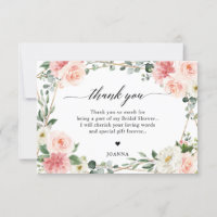Blush Pink Floral Gold Geometric Bridal Shower
