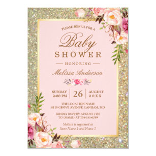 Wedding Invitations Blank Baby Pink 6