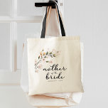 Blush Pink Floral Mother of the Bride Tote Bag<br><div class="desc">Elegant script "mother of the bride" with blush pink florals. Add the wedding date.</div>