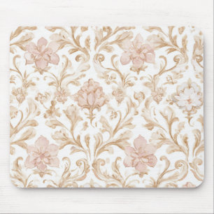 Blush Pink Floral Mouse Mat