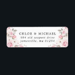 Blush Pink Floral Rustic Wedding Return Address<br><div class="desc">Designed to coordinate with the Blush Pink and Rose invitation suite,  this return address label features blush pink roses and peonies and white magnolias and cherry blossoms..</div>