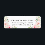 Blush Pink Floral Rustic Wedding Return Address<br><div class="desc">Designed to coordinate with the Rustic Pink Peony invitation suite,  this return address label features blush pink peonies and white hyacinth flowers</div>