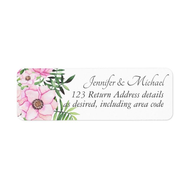 Blush Pink Floral Sage Leaves Budget Wedding (Front)