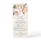 Blush Pink Floral Spring Garden Wedding Menu