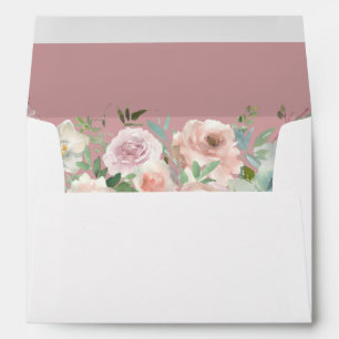 Blush Pink Floral & Succulent - Pink Envelope