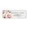 Blush Pink Floral Wedding Return Address