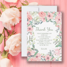 Blush Pink Flowers Birthday 