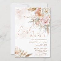 Blush Pink Flowers Easter Brunch