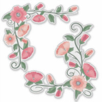 Blush Pink Flowers Vines