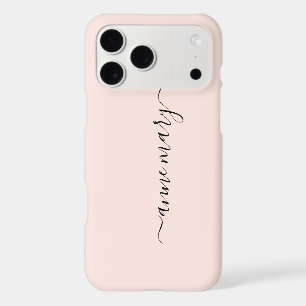 Blush Pink Girly Custom Name Monogram Gift Favour