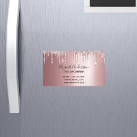 Blush pink glitter metallic elegant business 