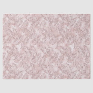 Blush Pink Glitter Tropical Leaves   Tissue Paper