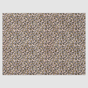 Blush Pink Gold Black Leopard Print   Tissue Paper