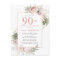 Blush Pink Gold Floral 90th Birthday Party