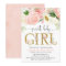 Blush pink gold Floral Girl baby shower
