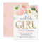 Blush pink gold Floral Girl baby shower