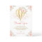 Blush Pink Gold Floral Hot Air Balloon Baby Shower