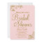 Blush Pink Gold Glitter Bridal shower Invitation