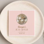 Blush Pink Gold Glitter Disco Ball Birthday Napkin<br><div class="desc">Elevate your celebration with our Blush Pink Gold Glitter Disco Ball Birthday Napkins! These elegant and stylish napkins are the perfect addition to any birthday party,  bringing a touch of glamour and sparkle to your special day.</div>