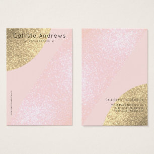 Blush Pink Gold Glitter Geo Heart Earrings Display