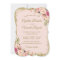 Blush Pink Gold Glitters Floral Wedding Invitation