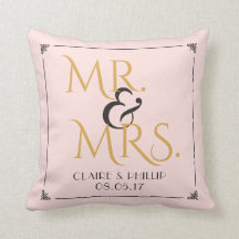 Blush Pink Gold | Mr. & Mrs. Wedding Keepsake