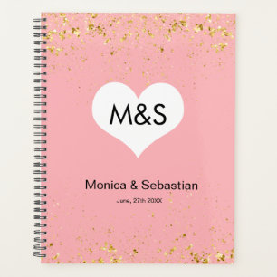 Blush Pink Gold Sparkles Wedding Planner