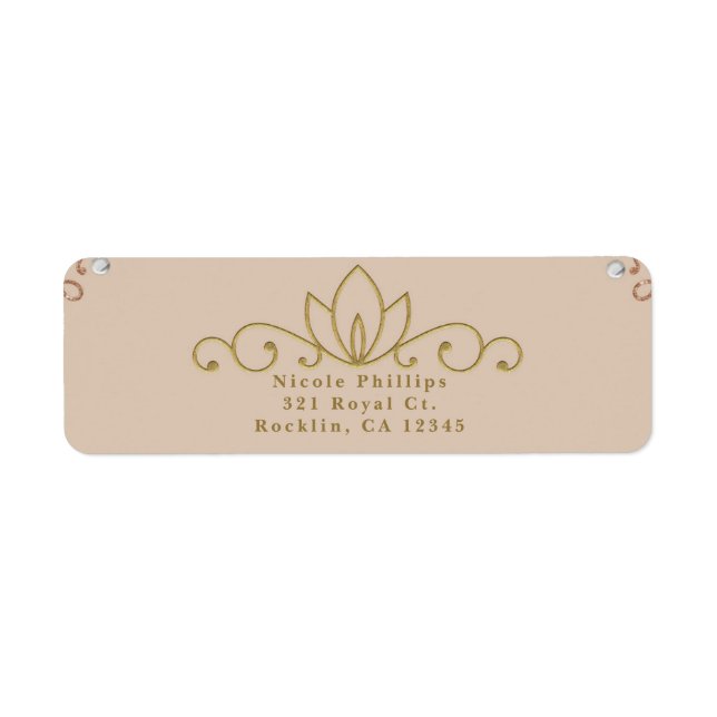 Blush Pink & Gold White Pearl Elegant Invitation (Front)