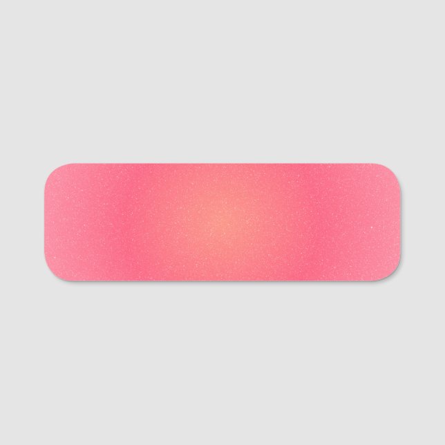 Blush Pink Gradient Name Tag (Front)