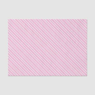 Blush Pink, Hot Pink and White Striped Tissue Paper