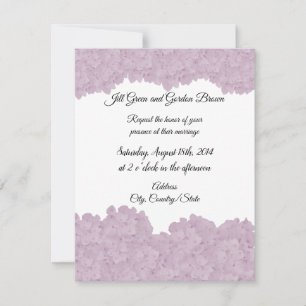 Blush Pink Hydrangea Wedding Invitation