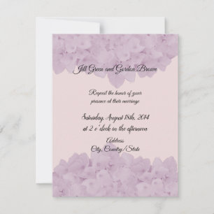 Blush Pink Hydrangea Wedding Invitation
